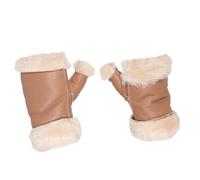 Armstulpen aus echtem Lammfell für Damen cognac, L