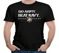 Army Black Knights 2015 Beat Pullover Men's Crewneck T-Shirt Short Sleeve Top Unisex Pure Cotton Tee Black XXXL