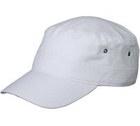 Army Military Cap im Kuba Castro Look in Weiss Weiss ( Weiß )