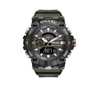 (ArmyGreen) Mode Sport Wasserdichte Uhr Männer Top Luxus Marke Militär Digitale Quarz Armbanduhr Herren