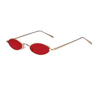 Aroncent Sonnenbrille Klein Oval Vintage-Brille Mode Sunglass Metallrahmen UV-400 Damen Frauen