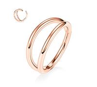 AROWRO Doppelseptum Schmuck Septum Ring Septum Clicker Conch Daith Knorpel Helix Ohrringe Nasenringe Conch Daith Helix Nase Lobe Piercing Schmuck Conch Hoop Ohrring Chirurgenstahl 18G 10mm Roségold