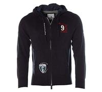 ARQUEONAUTAS Herren Strickjacke Strick Jacke mit Kapuze Deep Sea Marina (Navy, M)