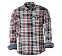 ARQUEONAUTAS Langarm Karohemd Hemd kariert Rot XL