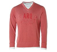 Arqueonautas Strick V-Pullover -Wanli Recovery- Rot M