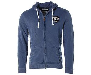 ARQUEONAUTAS® Sweatjacke Sweat Jacke mit Kapuze -Superior Apparel- Blau M