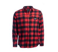 Arrak Outdoor Flanellhemd Herren Rot/Schwarz 4XL