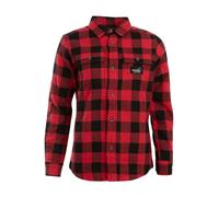 Arrak Outdoor Gefüttertes Flanellhemd Damen Rot/Schwarz S
