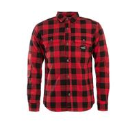 Arrak Outdoor Gefüttertes Flanellhemd Herren Rot/Schwarz L.