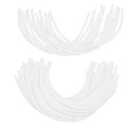 arricraft 30 Paar Bügel BH Ersatzdrähte Weiße Kunststoff Bügel Unterwäsche Zubehör Bügel Reparatur Für BH Zubehör Zubehör 14.2x7.5x0.25cm