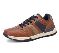 ARRIGO BELLO Freizeitschuhe Herren Sneaker PU Leder Walkingschuhe Atmungsaktive Athletic Formal Classic Sportschuhe Schuhgröße 41-46(Braun006, 42)