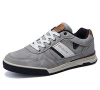 ARRIGO BELLO Freizeitschuhe Herren Sneaker PU Leder Walkingschuhe Atmungsaktive Athletic Formal Classic Sportschuhe Schuhgröße 41-46(Grau006, 43)