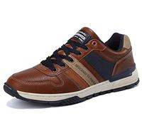 ARRIGO BELLO Freizeitschuhe Herren Sneaker PU Leder Walkingschuhe Atmungsaktive Athletic Formal Classic Sportschuhe Schuhgröße 41-46(Braun006, 45)