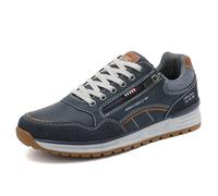 ARRIGO BELLO Herren Sneakers Freizeitschuhe Schuhe Wanderschuhe Laufschuhe Leichtgewicht Outdoor Gemütlich Größe 41-46(A-Blau, Größe 46)