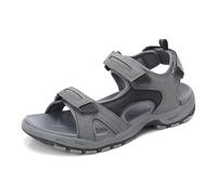 ARRIGO BELLO Sandalen Herren Sommer Trekkingsandalen Rutschfesten Open Toe Wandersandalen mit Klettverschluss für Outdoor Strand Wassersport Sandale Gr.41-46(Dunkelgrau,42)