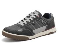ARRIGO BELLO Schuhe Herren Sneaker Leather Freizeitschuhe Business Walkingschuhe Atmungsaktive Sportschuhe Größe 41-46 (A Grau, Größe_46)