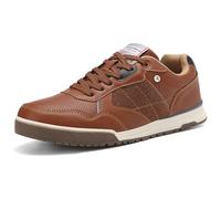 ARRIGO BELLO Schuhe Herren Sneaker Leather Freizeitschuhe Business Walkingschuhe Atmungsaktive Sportschuhe Größe 41-46 (C Braun, Größe_45)