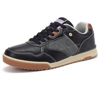 ARRIGO BELLO Schuhe Herren Sneaker Leather Freizeitschuhe Business Walkingschuhe Atmungsaktive Sportschuhe Größe 41-46 (B Blau, Größe_46)
