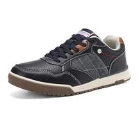 ARRIGO BELLO Schuhe Herren Sneaker Leather Freizeitschuhe Business Walkingschuhe Atmungsaktive Sportschuhe Größe 41-46 (C Blau, Größe_43)