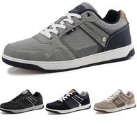 ARRIGO BELLO Sneaker Herren Freizeitschuhe Leichtgewicht Walkingschuhe Atmungsaktive Trainers Mode Schuhe Größe 41-46 EU （Grau004，45）