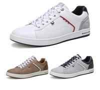 ARRIGO BELLO Sneaker Herren Schuhe Business Freizeitschuhe Leichte Trainers für Walking, Laufen, Sport Größe 41-46 (46, A_Weiße)