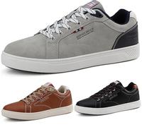 ARRIGO BELLO Sneaker Herren Schuhe Business Freizeitschuhe Leichte Trainers für Walking, Laufen, Sport Größe 41-46 (N1Grau,46)