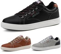 ARRIGO BELLO Sneaker Herren Schuhe Business Freizeitschuhe Leichte Trainers für Walking, Laufen, Sport Größe 41-46 (N1Schwarz,43)