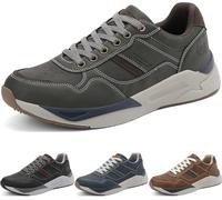 ARRIGO BELLO Sneaker Herren Schuhe Leichte Turnschuhe Fashion Freizeitschuhe Atmungsaktiv Walkingschuhe Outdoor Sportschuhe - Grau 43