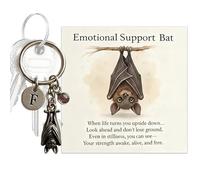 Arroopu -Schlüsselanhänger, inspirierender Schlüsselanhänger aus Metall, Anhänger mit Ermutigungsvers-Karte, gruseliger Schlüsselanhänger für Rucksack, Autoschlüssel, Geldbörsen