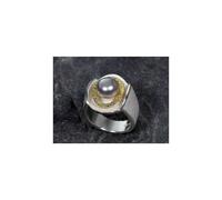 ARS Silberring mit Gold und Perle 12862 - Weite 54