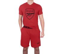 Arsenal FC - Herren Schlafanzug-Shorty - Offizielles Merchandise - Rot meliert - XL