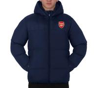 Arsenal FC - Herren Winter-Steppjacke mit Kapuze - Offizielles Merchandise - Geschenk für Fußballfans - Navyblau - L