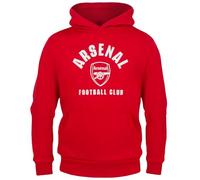 Arsenal FC - Jungen Fleece-Hoody mit Grafik-Print - Offizielles Merchandise - Geschenk für Fußballfans - Blau - Rot - 6-7 Jahre