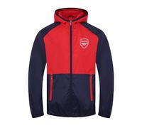 Arsenal FC - Jungen Wind- und Regenjacke - Offizielles Merchandise - Geschenk für Fußballfans - Dunkelblau - 10-11 Jahre
