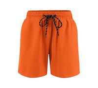 Arshiner Badehose Jungen Kinder Schnelltrocknende Sport Badeshorts mit Innenhose für Schwimmen Wassersport Orange, 13-14 Jahre