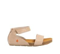 ART 0382 Creta, flache Damen-Sandalen, Cremefarben, Größe 37