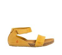 ART 0382 Creta, flache Damen-Sandalen, Gelb, Größe 36