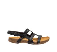 ART 1138 I Breathe, flache Sandalen für Damen, Schwarz, Größe 40
