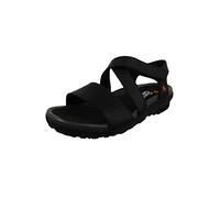 art 1504 Antibes Damen Leder Sandale Black Schwarz, Groesse:37 EU
