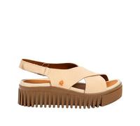 ART 1574 Brighton Flache Damen-Sandalen, Cremefarben, Größe 37