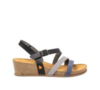 ART 1930 I Live Damen-Sandalen mit Keilabsatz, Black-Denim, Größe 37