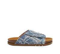 ART 2025 Kassel, flache Sandalen für Erwachsene, Unisex, Denim, Größe 42