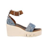 ART 2085 Catania Damen-Sandalen mit Keilabsatz, Denim-Leder, Größe 40