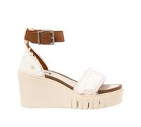 ART 2085 Catania Damen-Sandalen mit Keilabsatz, Weiß, Leder, Größe 41