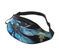 Art Blue Libelle Bauchtasche für Herren und Damen, leicht, verstellbar, modische Hüfttasche für Reisen, Wandern, Laufen