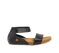 ART Damen 0382 Creta Flache Sandale, Schwarz, 39 EU