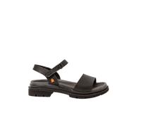 Art für Damen. 115482101003_001 Ledersandalen 1548 schwarz (41), 1 bis 3 cm, Klettverschluss, Lässig
