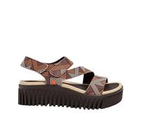 ART Damen 1573 Brighton Flache Sandale, Lines Brown, 40 EU