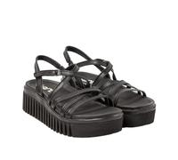 ART Damen 1576f Brighton Sandale, Metallic, Schwarz, 41 EU