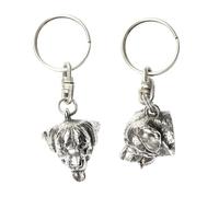 Art-Dog Niedlicher Hundeschlüsselanhänger - Exklusive Kollektion Rottweiler 3d Schlüsselanhänger Hund - Versilberte Schlüsselanhänger Hund mit 2,5 Schloss - 2,9x3,2x9,1cm